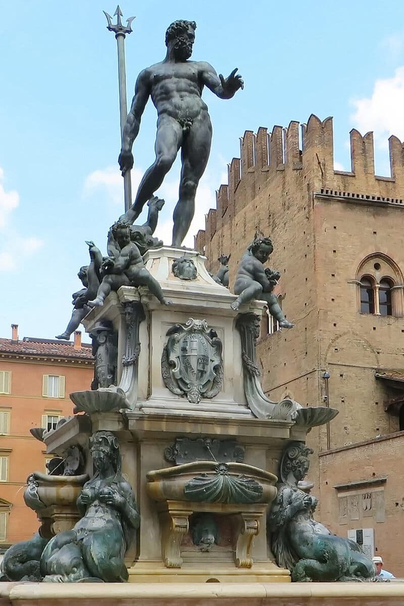 View of the statue of Nettuno from Piazza Maggiore